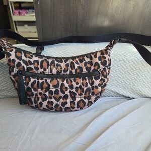 kate spade Leopard-Print Quilted Crossbody Waist Bag in Pink and Brown